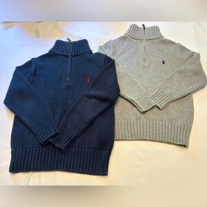 Polo by Ralph Lauren Kids' Blue and Light Gray Sweaters